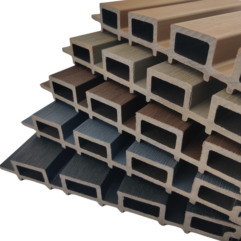 Slatted clad stack